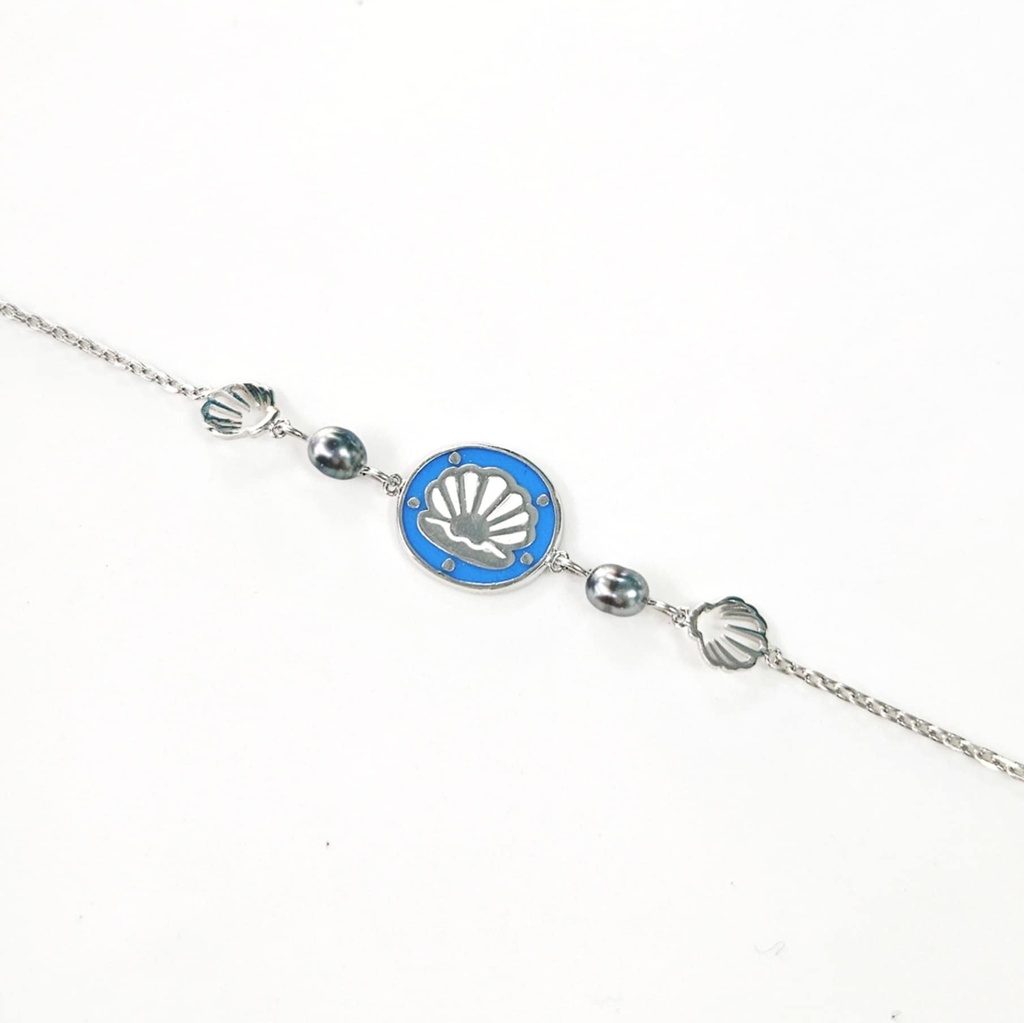 BRACELET ENFANT COQUILLAGE 2 KEISHIS - ARGENT