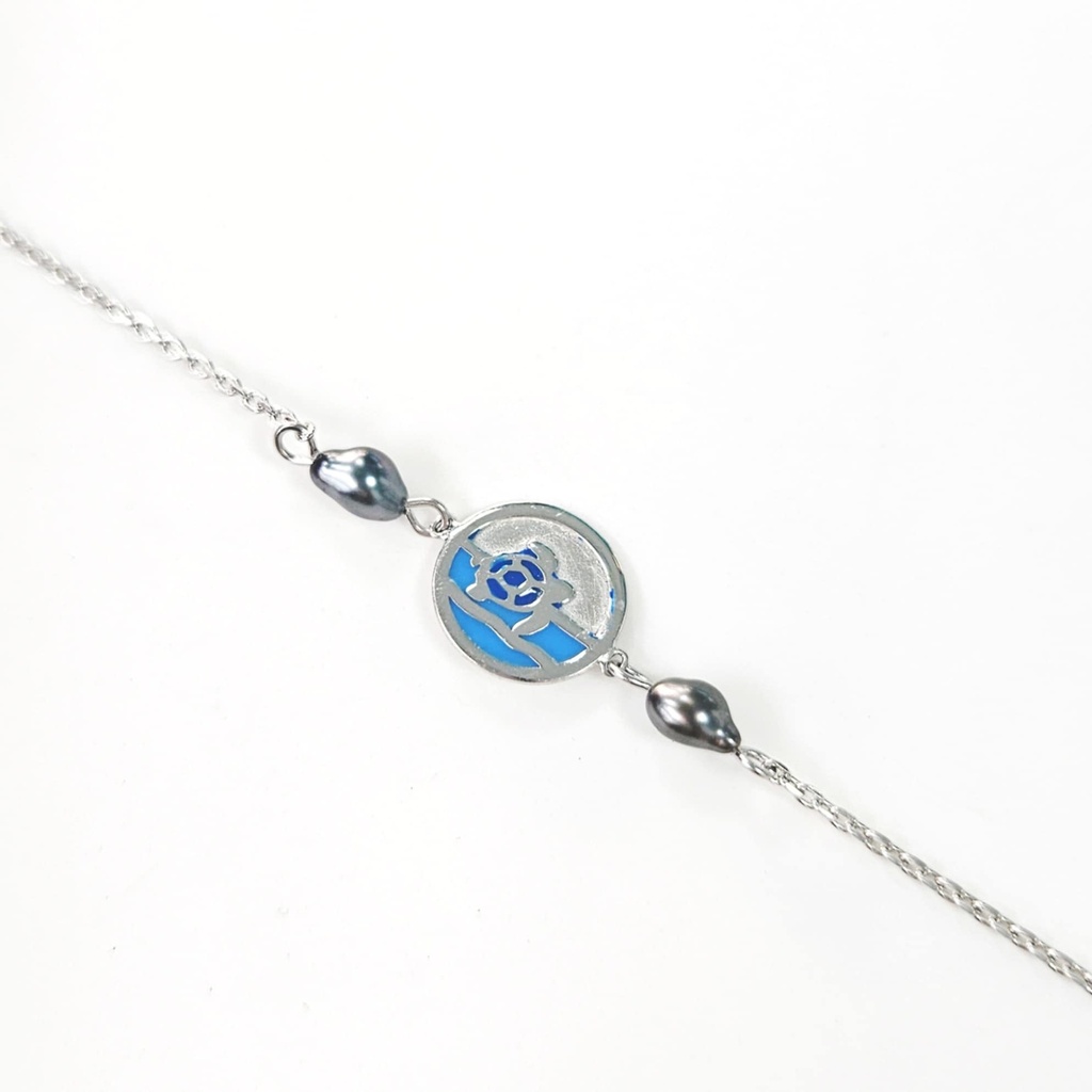 BRACELET ENFANT TORTUE MER 2 KEISHIS - ARGENT