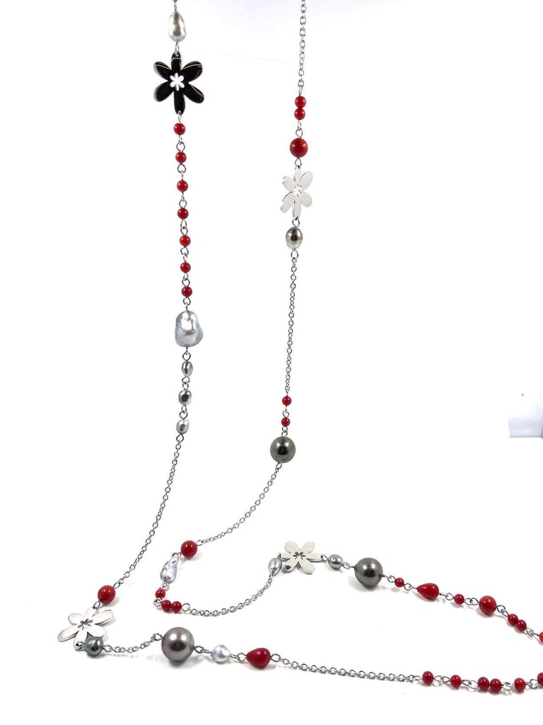 Sautoir Tiare COULEURS - ACIER