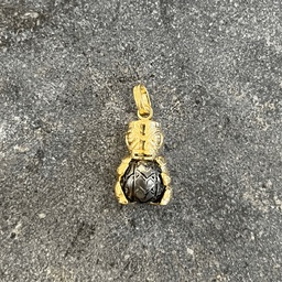 [TIKIOR5] TIKI PLAQUE OR + PERLE GRAVEE