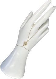 [CN0791] Bijou de main petit Soleil plaqué or et keishi