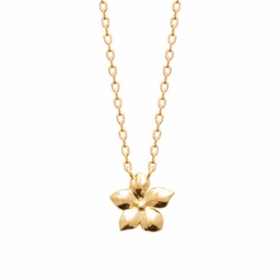 [COFLEURGF] COLLIER FLEUR - PLAQUE OR