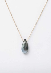 [MABECO] COLLIER CHAINE FINE AVEC MABE - ACIER DORE