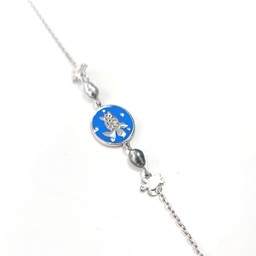 [BRTORTUE] BRACELET ENFANT TORTUE ET 2 KEISHIS - ARGENT