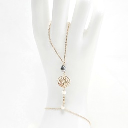 [CN0781] Bijou de main en plaqué or Palms keishi