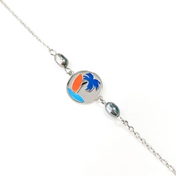 [BRBOARD] BRACELET ENFANT SURF 2 KEISHIS - ARGENT