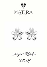 [ARGFL] Boucles d'oreilles en argent mini fleurs