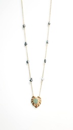 [APE8K] COLLIER APE AVENTURINE 8 KEISHIS - PLAQUE OR