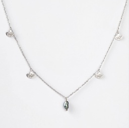 [GINCO] COLLIER BRELOQUES GINKO ET KEISHI - ACIER