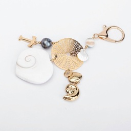 [MOANAPC] PORTE-CLES / BIJOUX DE SAC MOANA - ACIER DORE