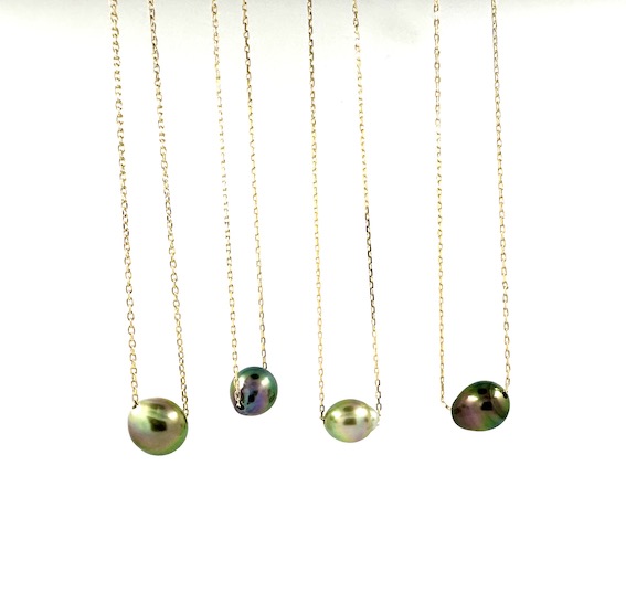 Collier perle coulissante