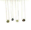 Collier perle coulissante