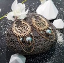 Boucles d'oreilles Baroque Perle et keshis - plaqué or