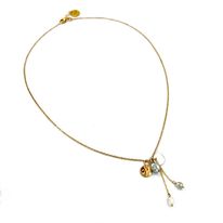 Pendentif court Sequin pompom GF