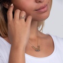 Collier plaqué or estampe Arc 6 keishis