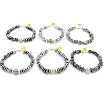 Bracelet gros keishis, une perle de Tahiti