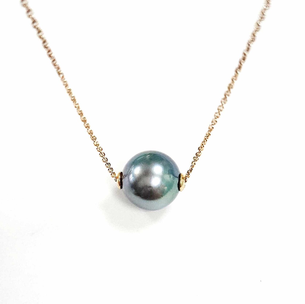 Collier Perle coulissante - plaqué or