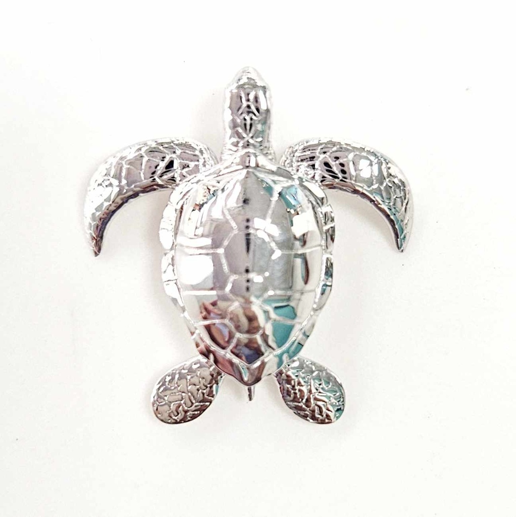 PENDENTIF TORTUE - ARGENT RHODIE