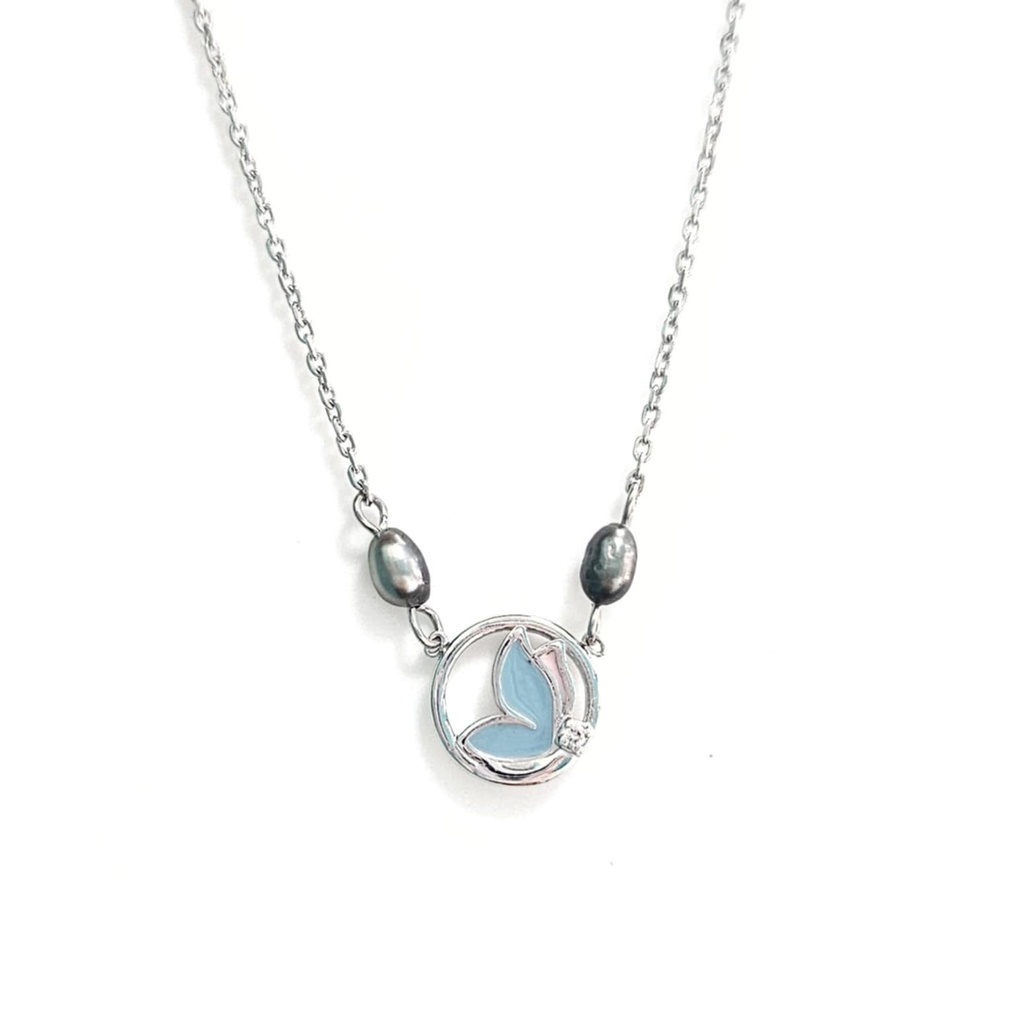 COLLIER ENFANT PAPILLON ET 2 KEISHIS - ARGENT