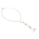 Collier plaqué or Nacre et 6 keishis
