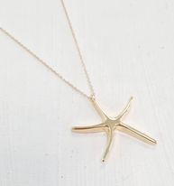 Collier étoile de mer plaqué or