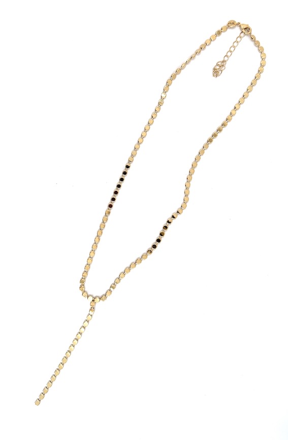 Collier plaqué or Pastilles Rondes