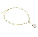Collier plaqué or Mabe grosses mailles