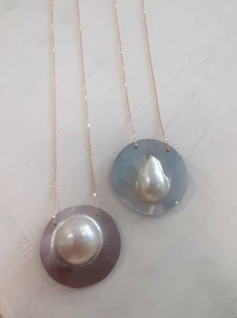 Pendentif MABE en plaqué or 18cts