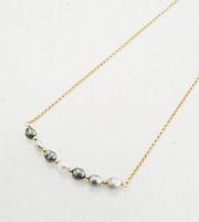 Collier Tini 7 keishis - plaqué or