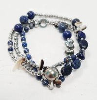 Bracelet Nico 3 tours Lapis Lazuli
