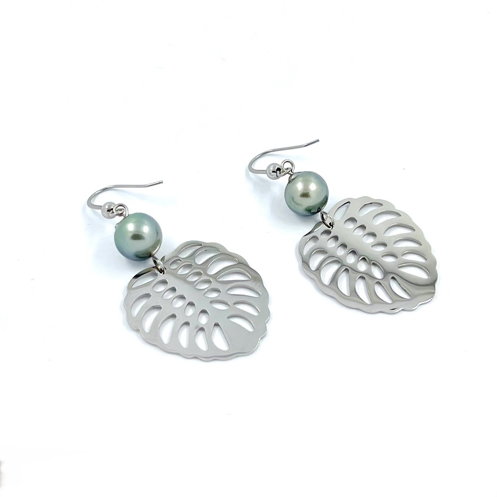 Boucles d'oreilles grand Ape new, perles de Tahiti