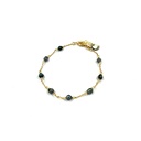 Bracelet 8 Keishis plaqué or