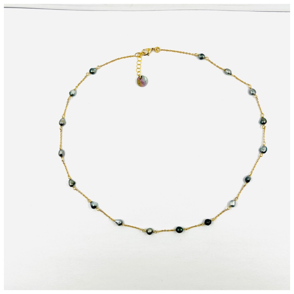 COLLIER 17 KEISHIS PLAQUE OR REPLCOK