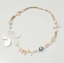 Collier Lolita Beige plaqué or