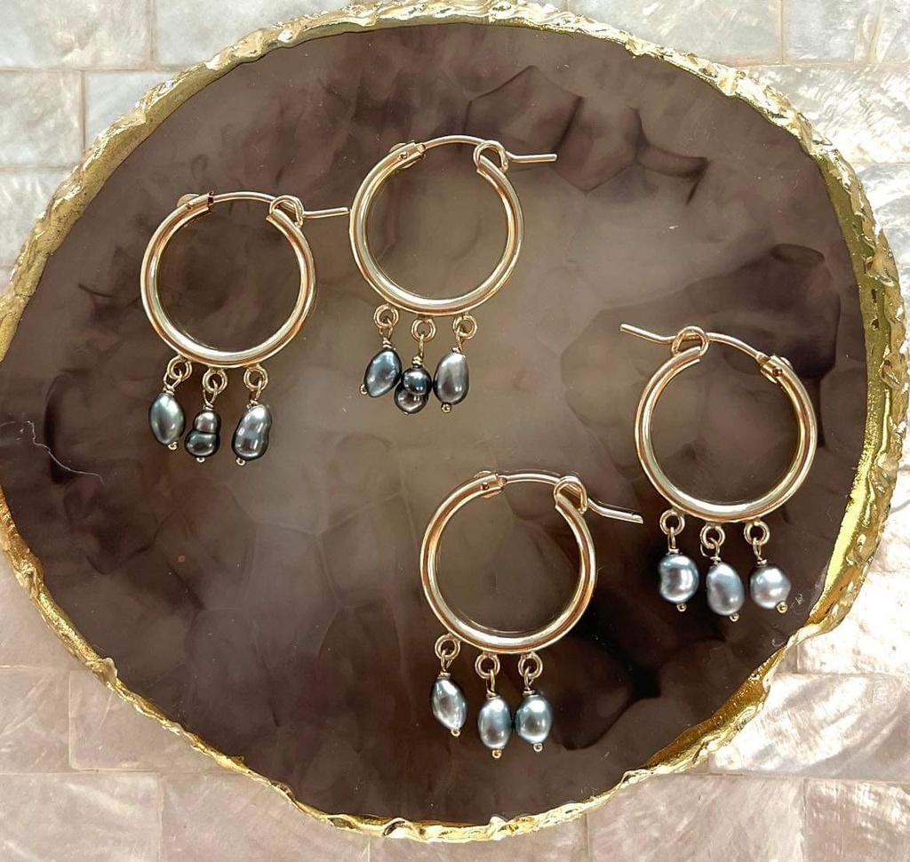 Créoles moyennes goldfilled keishis