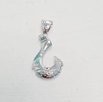 Pendentif Homme hameçon argent