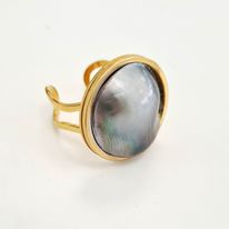 BAGUE MABE - Acier doré