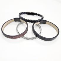 BRACELET HOMME CUIR SANS PERLE