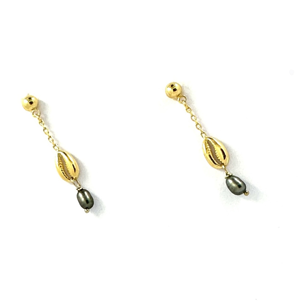 Boucles d'oreilles plaqué or Cori et keishis