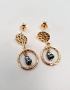 BO SEQUIN MARTELÉ CERCLE + KEISHI