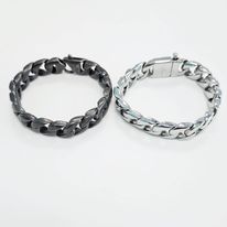 [ACBRHO10] BRACELET HOMME GROSSES MAILLES ACIER