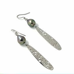 [NAOBO1] Boucles d'oreille Nature ovale fine