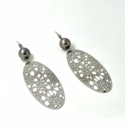 [NAOBO2] Boucles d'oreille Nature ovale