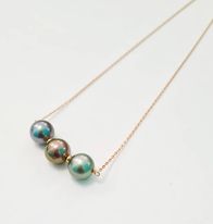 [GCO3P3] Collier 3 perles gf intercalaires