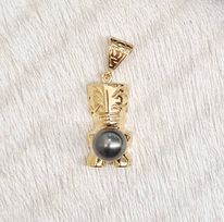 [TIKIGF] TIKI PLAQUE OR + PERLE DE TAHITI