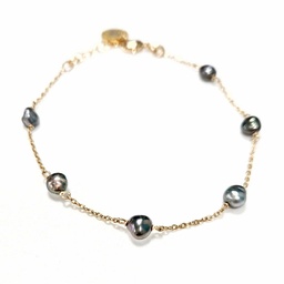 [REPLBRK] Bracelet 6 Keishis - plaqué or