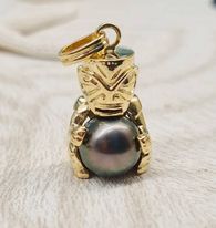 [TIKIGF2] TIKI PLAQUE OR + PERLE