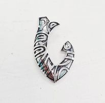 [TEP5] Pendentif Homme hameçon MAUI - argent