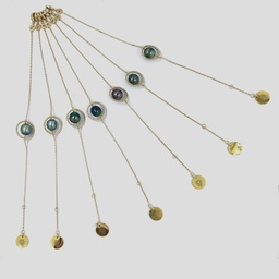 [SOGFBR] Bracelet plaqué or Soleil et perle de Tahiti
