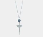 [GINKOP] Collier Ginko avec perle de Tahiti - Acier inoxydable